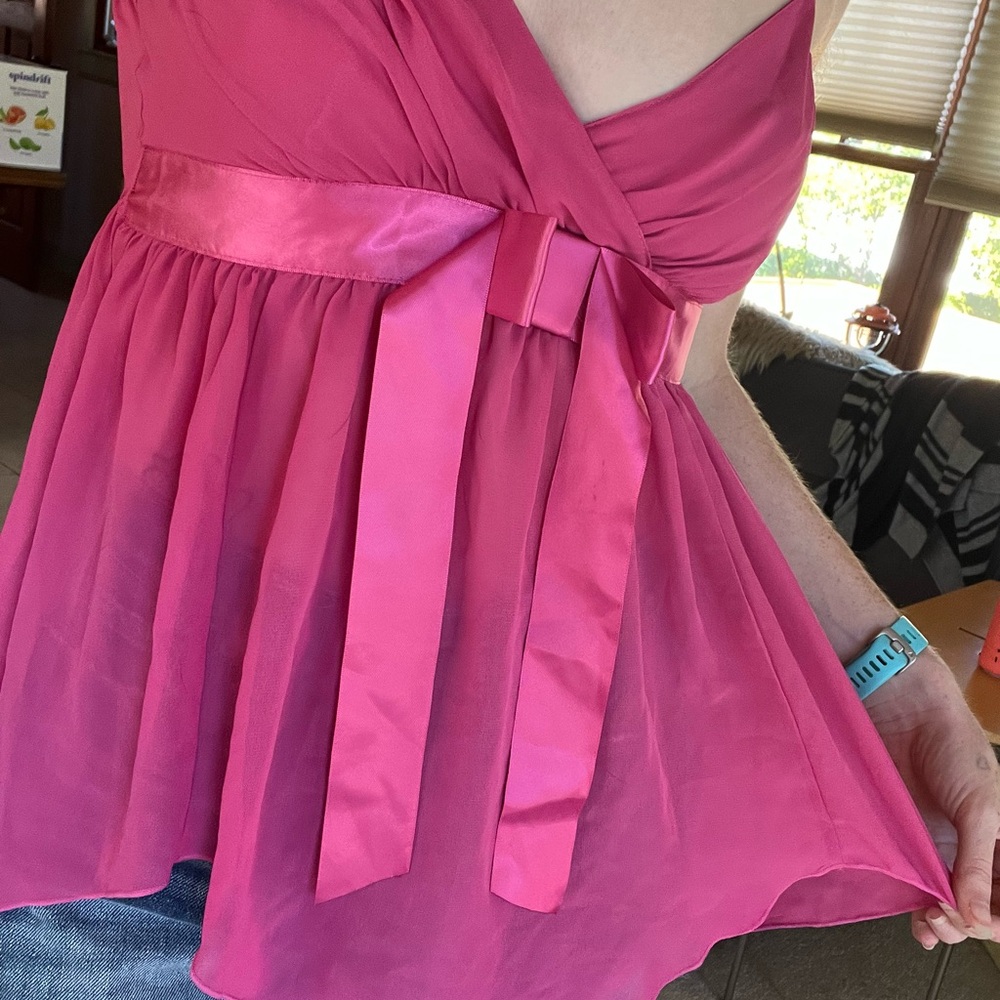 Pink Chiffon Tank Lengerie